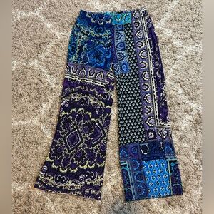 Chico's Colorful Paisley Palazzo Pants size 1 or Medium